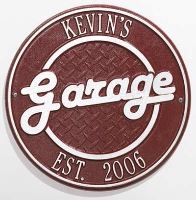 Whitehall Garage Two Line Wall Plaque Product Image