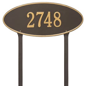 Whitehall Madison Oval Lawn Bronze Gold
