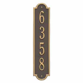 Whitehall Richmond Vertical Plaque Bronze Gold