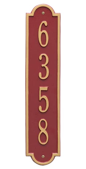 Whitehall Richmond Vertical Address Plaque Product Image