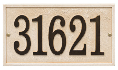 Whitehall Stonework Rectangle Address Plaques Product Image