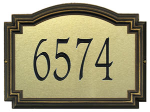 Whitehall Williamsburg Artisan Metal Address Plaque