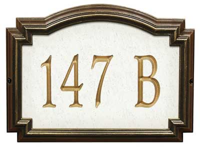 Whitehall Williamsburg Artisan Stone Address Plaque