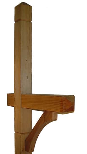Deluxe Wood Cedar Mailbox Post