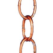 Good Directions Rain Chain Polished Copper