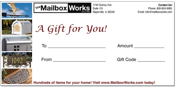 MailboxWorks Gift Certificate
