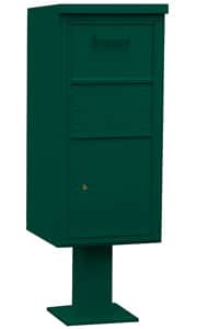 Salsbury 3450 Pedestal Collection Box Green