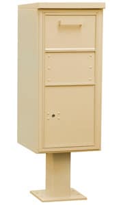 Salsbury 3450 Pedestal Collection Box Sandstone