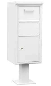 Salsbury 3450 Pedestal Collection Box White