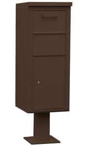 Salsbury 3475 Pedestal Collection Box Bronze