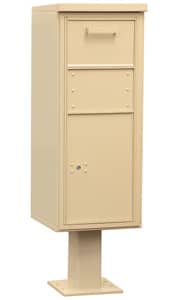 Salsbury 3475 Pedestal Collection Box Sandstone