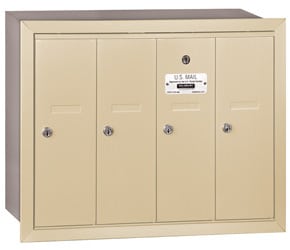 Salsbury 4 Door Vertical Mailbox Sandstone