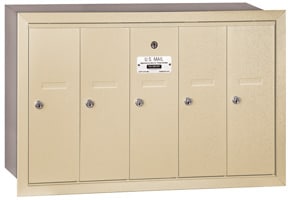 Salsbury 5 Door Vertical Mailbox Sandstone