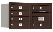 Salsbury 4C Mailboxes 3704D-06R Bronze