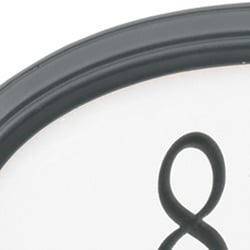 Whitehall Reflective Address Plaques Black