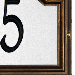 Whitehall Reflective Address Plaques French Bronze