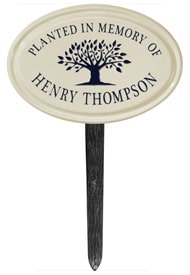 Whitehall Tree Memorial Lawn Marker Black