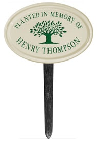 Whitehall Tree Memorial Lawn Marker Green