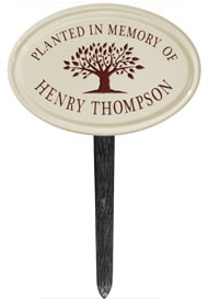 Whitehall Tree Memorial Lawn Marker Red