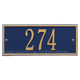 Whitehall Mini Hartford Plaque Blue Gold