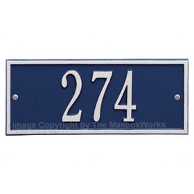 Whitehall Mini Hartford Plaque Blue Silver