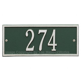 Whitehall Mini Hartford Plaque Green Silver