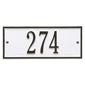 Whitehall Mini Hartford Plaque White Black