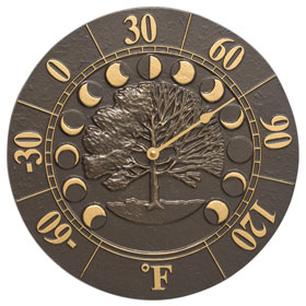 Whitehall Times Seasons Thermometer French Bronze