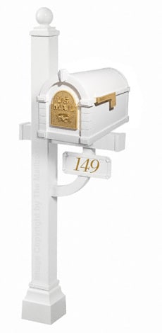 Keystone Eagle Deluxe Post White Brass