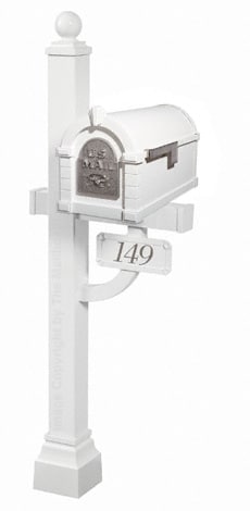 Keystone Eagle Deluxe Post White Nickel