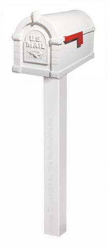 Gaines Keystone Eagle Standard Post White