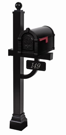 Gaines Keystone FleurDeLis Deluxe Post Black