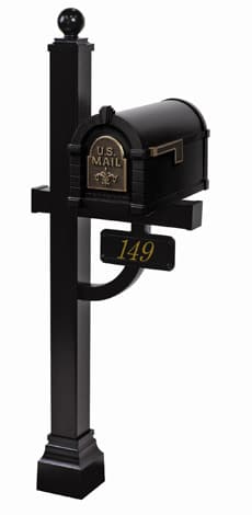 Keystone FleurDeLis Deluxe Post Black Bronze