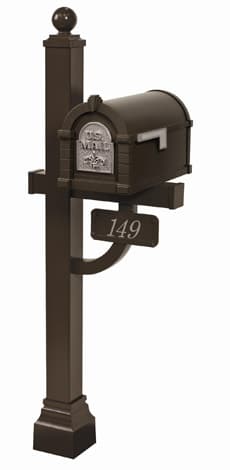 Keystone FleurDeLis Deluxe Post Bronze Nickel