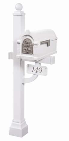 Keystone FleurDeLis Deluxe Post White Nickel