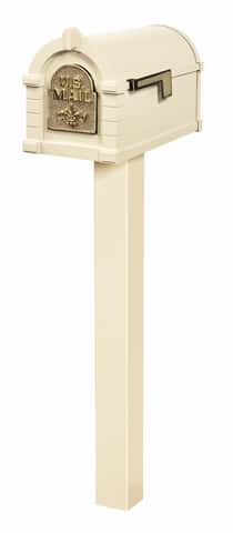 Keystone FleurDeLis Standard Post Almond Brass