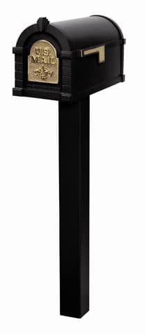 Keystone FleurDeLis Standard Post Black Brass