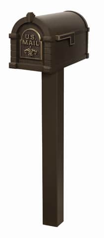 Keystone FleurDeLis Standard Post Bronze Antique