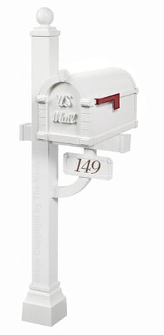 Gaines Keystone Signature Deluxe Post White