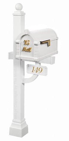Keystone Signature Deluxe Post White Brass