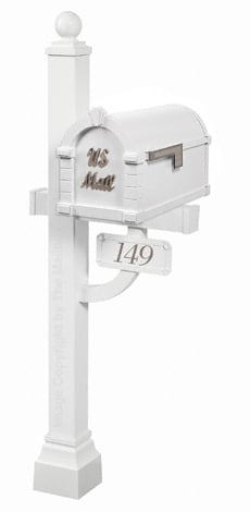 Keystone Signature Deluxe Post White Nickel