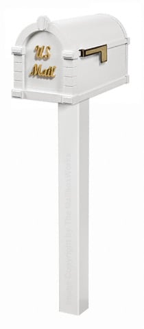 Keystone Signature Standard Post White Brass