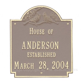 Whitehall Cardinal Wedding Plaque Taupe Ivory