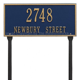 Whitehall Hartford Lawn Marker Blue Gold