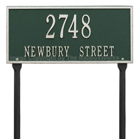 Whitehall Hartford Lawn Marker Green Silver