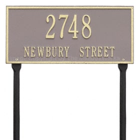 Whitehall Hartford Lawn Marker Taupe Ivory