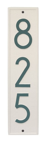 Whitehall Delaware Modern Vertical Address Plaque Product Image