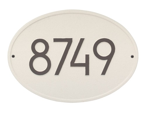 Whitehall Hawthorne Oval Modern Address Plaque Product Image