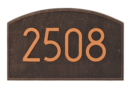 Whitehall Legacy Modern Arched Address Plaque Product Image