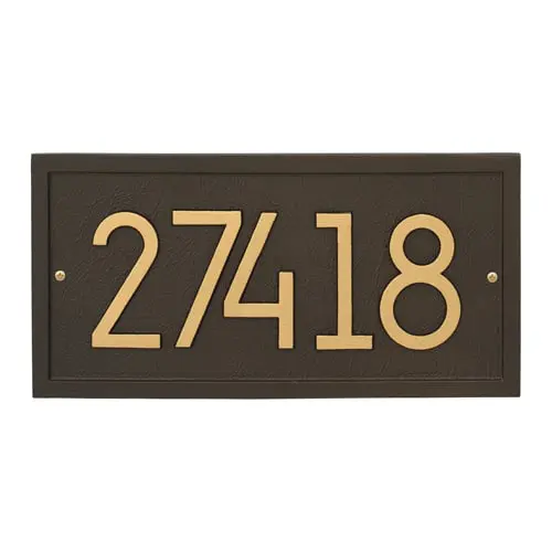 Whitehall Rectangle Modern Address Plaque Product Image